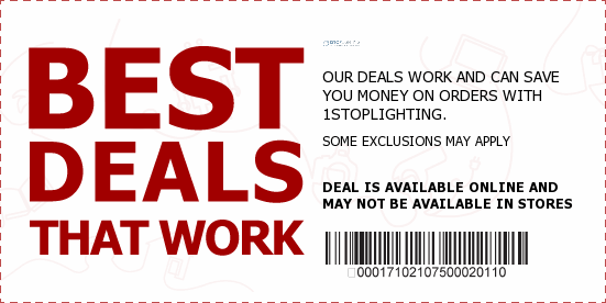 1 STOP Lighting Coupons