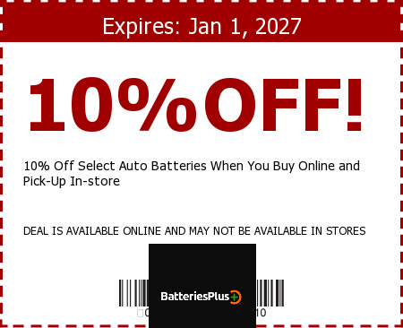 Batteries Plus Promo Code