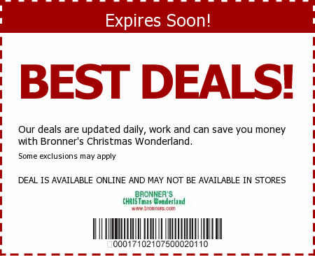 Bronner's Christmas Wonderland Promo Code