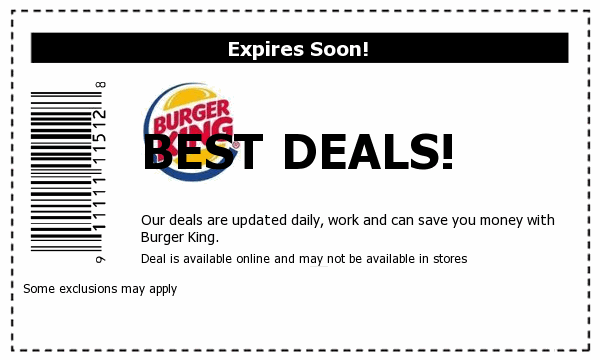 Burger King Deals