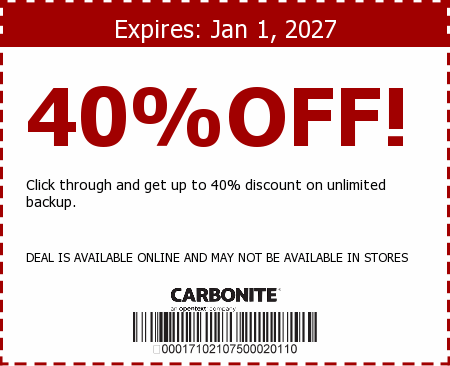 Carbonite Promo Code