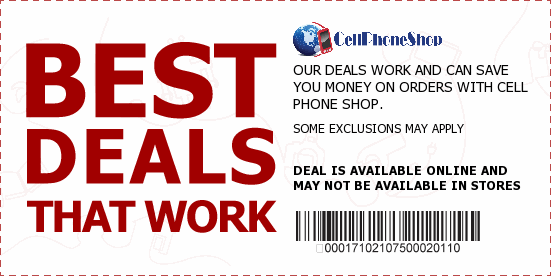 Cell Phone Shop Coupons