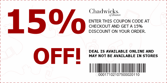 Chadwicks Coupons
