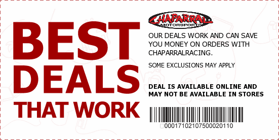 Chaparral Motorsports Coupons