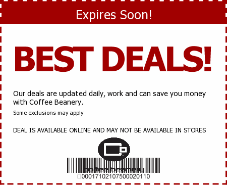 Coffee Beanery Promo Code