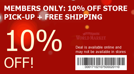 Cost Plus World Market Coupon Code