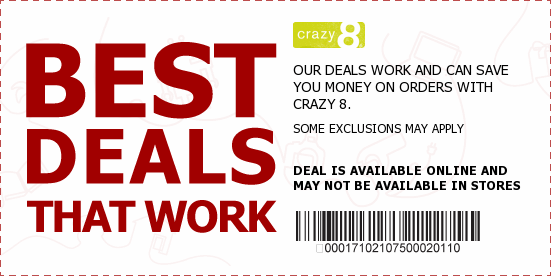 Crazy 8 Coupons