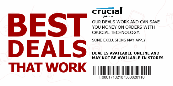 Crucial Coupons