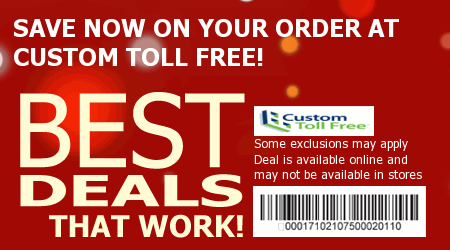 Custom Toll Free Coupon Code
