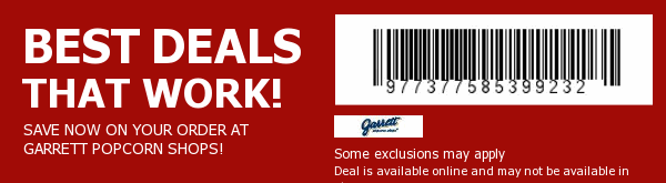Garrett Popcorn Coupon