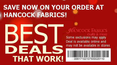 Hancock Fabrics Coupon Code