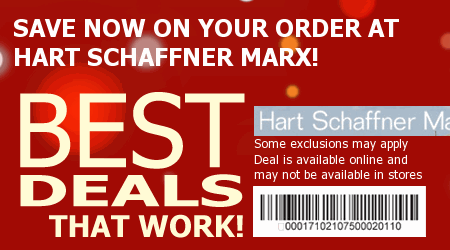 Hart Schaffner Marx Coupon Code