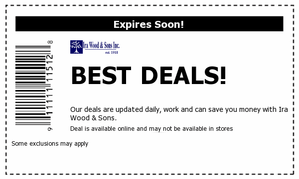 Ira Wood & Sons Deals