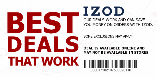 Izod Outlet Stores Coupons