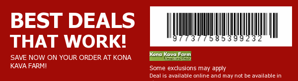 Kona Kava Farm Coupon