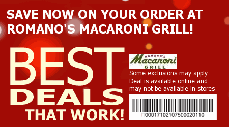 Macaroni Grill Coupon Code