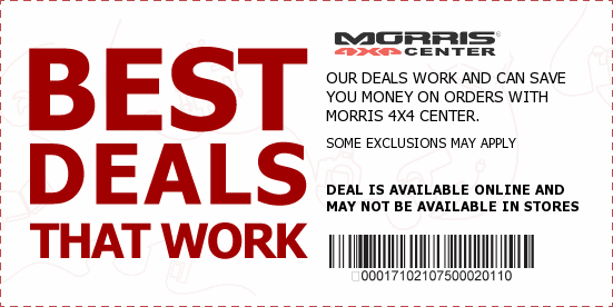 Morris 4x4 Center Coupons