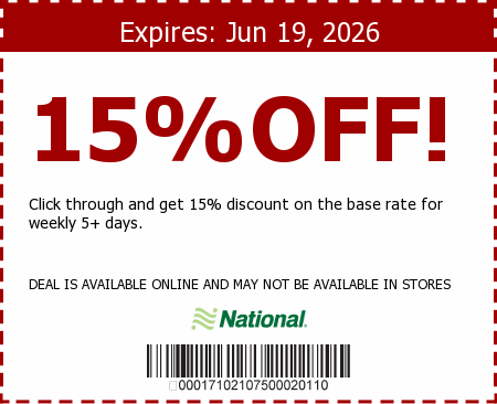 National Car Rental Promo Code