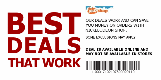 Nickelodeon Coupons