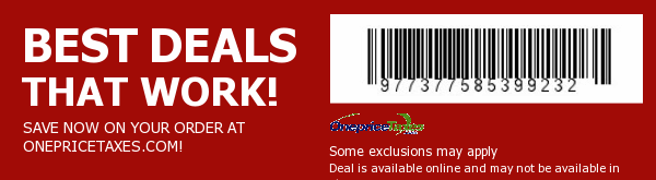 One Price Taxes Coupon