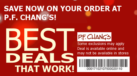 P.F. Chang's Coupon Code
