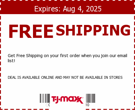 Tj maxx printable coupons december 2018