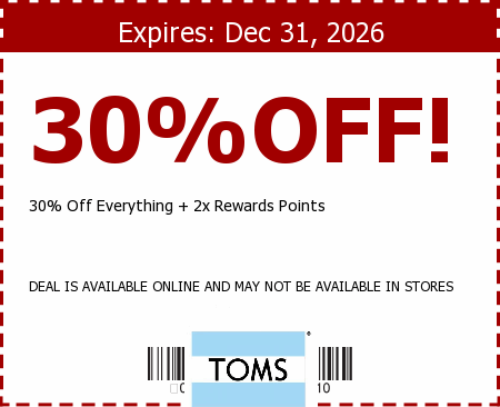TOMS Shoes Promo Code