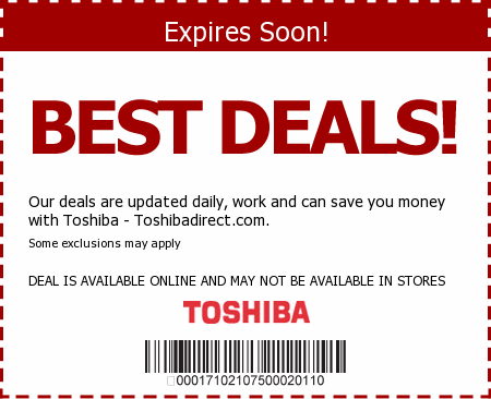 Toshiba Promo Code