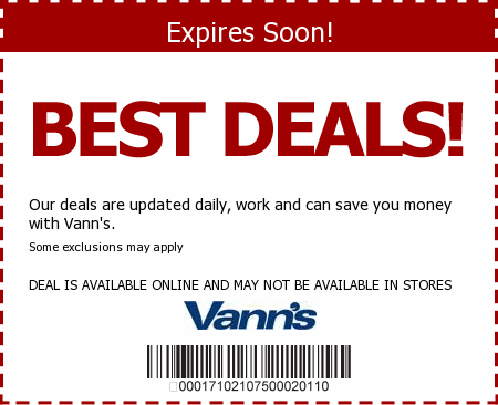 Vanns Promo Code