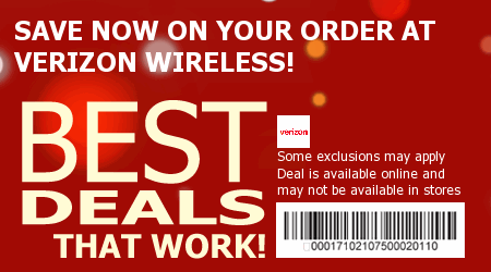 Verizon Wireless Coupon Code