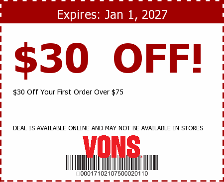 Vons Promo Code