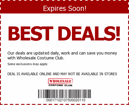 Wholesale Costume Club Promo Code