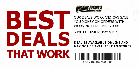 Working Person's Store Coupons