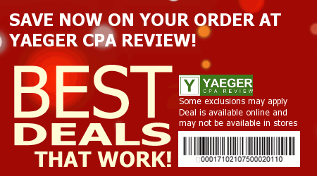 Yaeger CPA Review Coupon Code
