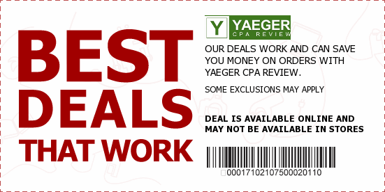 Yaeger CPA Review Coupons