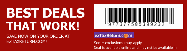 ezTaxReturn.com Coupon