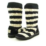 UGG Classic Tall Winter Boots Black Stripe - Women's Coupons